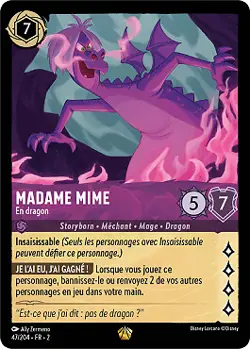 Lorcana - Madame Mime - En dragon - MINT/NMINT - FR - FOIL - Image 1