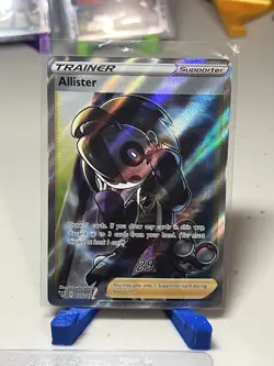 Pokemon TCG Allister Trainer Holo Full Art Rare Card 179/185 Vivid Voltage - Image 1