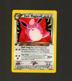 Dark Wigglytuff 40/105 Pokemon TCG Neo Destiny 1st Edition NM Vintage 2002 Card - Image 1