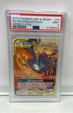 Pokemon Card TCG, PSA 9 MINT , Moltres/Zapdos/Articuno Tag Team GX - Image 1