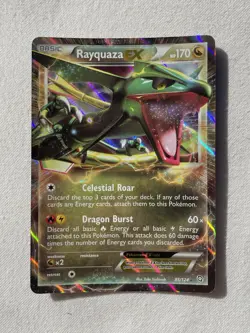 Rayquaza EX 85/124 Ultra Rare Holo Pokemon Card TCG - Image 1
