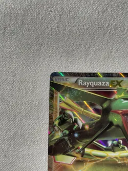 Rayquaza EX 85/124 Ultra Rare Holo Pokemon Card TCG - Image 3