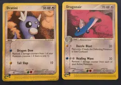 Dratini+Dragonair Non-Holo Lot [2 Cards] Pokemon TCG Aquapolis 2003 - Image 1
