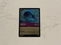 Disney Lorcana Monstro Infamous Whale Cold Foil 64/204 Reign of Jafar Rare Card - Image 1