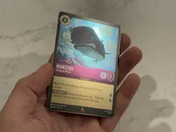 Disney Lorcana Monstro Infamous Whale Cold Foil 64/204 Reign of Jafar Rare Card - Image 3