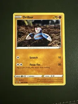 Pokemon Vivid Voltage Drilbur Common Card 091/185 NM - Image 1