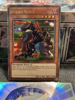 Strike Ninja RA03-EN131 Quarter Century Secret Rare Card NM Condition - Image 1