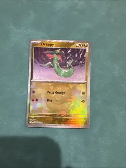 Pokemon TCG Dreepy Prismatic Evolutions Card 071/131 Masterball Reverse Holo - Image 1