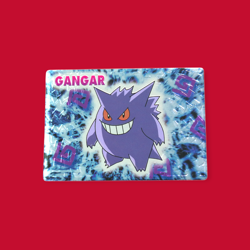 GENGAR (GANGAR)--JAPANESE MEIJI EMBOSSED PROMO FOIL POKEMON CARD - Image 1