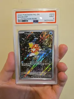 Pokemon TCG Magikarp 203/193 Paldea Evolved Special Illustration Rare Card PSA 9 - Image 1