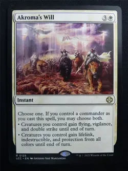 Akroma's Will - LCC - Mtg Card #3F1 - Image 1