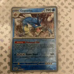 Pokemon Card Gyarados Scarlet & Violet 151 Reverse Holo Rare 130/165 Near Mint - Image 1