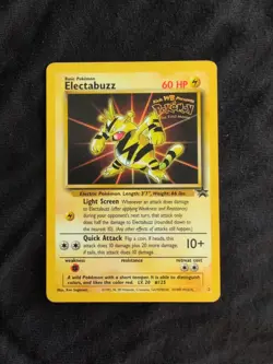 Pokemon TCG Electabuzz Black Star Promo Card First Movie Edition - Image 1