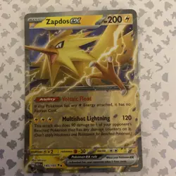 Pokemon Card Zapdos ex 145/165 Scarlet & Violet 151 MEW EN Double Rare NM - Image 2