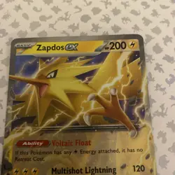 Pokemon Card Zapdos ex 145/165 Scarlet & Violet 151 MEW EN Double Rare NM - Image 3
