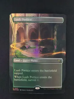 MTG: Murders at Karlov Manor - Bordlerless Foil - Lush Portico - NM - Image 1
