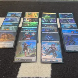 Lot of 22 Foil Double Sided Token Final Fantasy X Magic The Gathering MTG NM - Image 2