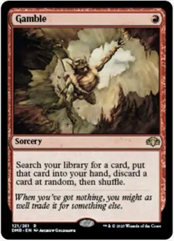 Gamble (Regular, #121, NM-M) Dominaria Remastered (DMR), MTG - Image 1