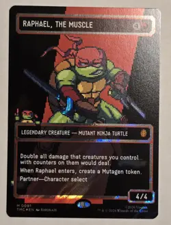 Raphael, the Muscle (0091) 8Bit Showcase Surge Foil Magic The Gathering TMNT - Image 1