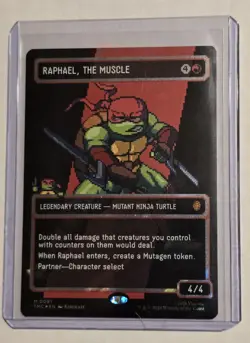 Raphael, the Muscle (0091) 8Bit Showcase Surge Foil Magic The Gathering TMNT - Image 3