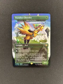 Paradise Chocobo - Birds of Paradise P0483 Foil (Borderless) Final Fantasy MTG - Image 1