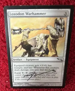 Jeremy Jarvis signed Loxodon Warhammer Mirrodin MTG - Image 1