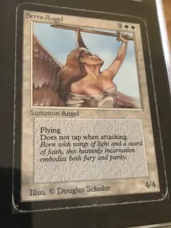 Magic The Gathering MTG Serra Angel ALPHA Graded SGC 3.0 Very Good Vintage - Image 3