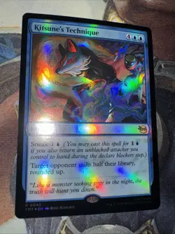 Kitsune's Technique Teenage Mutant Ninja Turtles Foil NM Prerelease Foil - Image 1