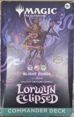 MTG Lorwyn Eclipsed - Blight Curse Commander Deck [New Sealed] - Image 1