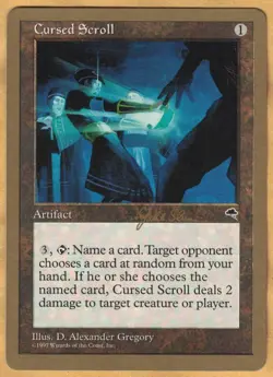 Cursed Scroll (World Championship Decks, 1999) Gold Bordered MTG - Image 1