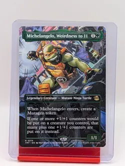 Michelangelo, Weirdness to 11 [Borderless] #214 Magic TMNT - Image 1