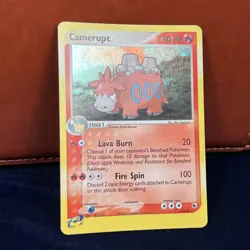 Camerupt Holo EX Ruby & Sapphire 4/109 Pokemon Card - Image 1