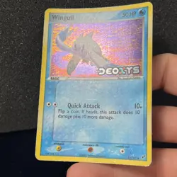 Wingull 81/107 Reverse Holo Stamped EX Deoxys Pokemon Card HP - Image 2