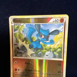 Riolu 60/95 Reverse Holo Unleashed Pokemon Card - Image 2
