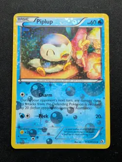 Mint Pokemon Piplup Unique Reverse Holo RC6/RC25 Legendary Treasures - Image 1