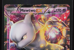 Pokemon Card Mewtwo EX XY107 XY Half Art Rare Black Star Promo LP - Image 3