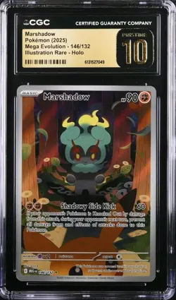 Marshadow 146/132 IR Illustration Rare Pokemon Mega Evolution CGC 10 PRISTINE - Image 1