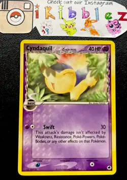 Cyndaquil Delta Species 45/101 LP EX Dragon Frontiers Pokemon Card. Ships Fast! - Image 1