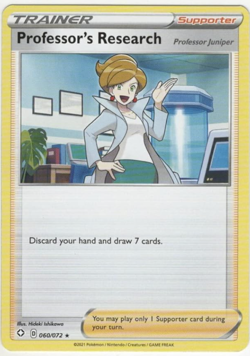 Pokemon - Professor's Reseach 060/072 - Rare - Shining Fates - NM/M - NEW - Image 1