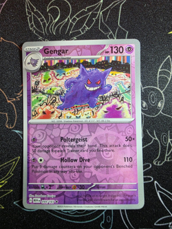 Gengar Reverse Holo NM 094/165 Scarlet & Violet 151 Pokemon Card - Image 1
