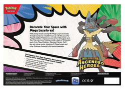 Pokemon Ascended Heroes Premium Poster Collection Lucario PRESALE 3/20 - Image 2