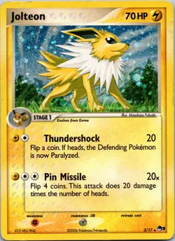 Jolteon 003/017 POP Series 3 MP Holo Pokemon TCG - Image 1