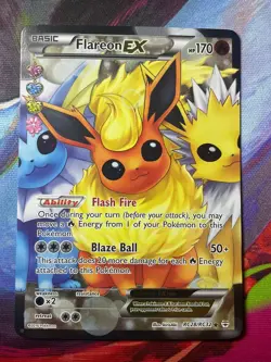Flareon EX (RC28/RC32) XY Generations Full Art Radiant Collection Pokemon NM 💎 - Image 1