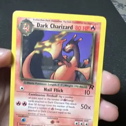 Dark Charizard 21/82 Team Rocket Rare Pokemon Card Non-Holo LP - Image 2