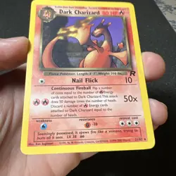 Dark Charizard 21/82 Team Rocket Rare Pokemon Card Non-Holo LP - Image 3