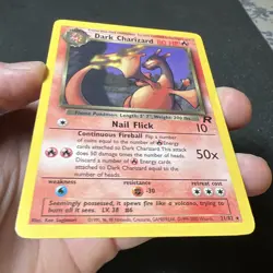 Dark Charizard 21/82 Team Rocket Rare Pokemon Card Non-Holo LP - Image 4