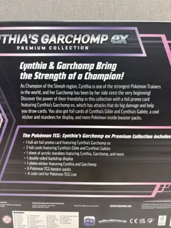Pokemon TCG: Cynthia’s Garchomp ex Premium Collection box Sealed - Image 5