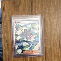 Pokemon Surfer Trainer ASC Full Art Foil Card 291/299 Pokemon TCG Card Stock - Image 1