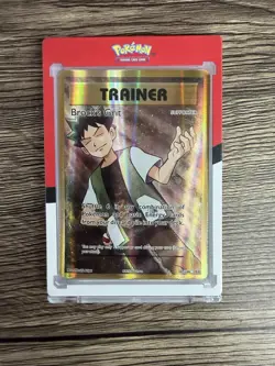 Pokemon Brock's Grit Full Art Ultra Rare Trainer Evolutions Holo 107/108 - Image 1
