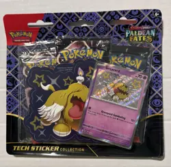 Pokemon 2024 Scarlet & Violet Paldean Fates SHINY GREAVARD TECH STICKER - Image 1